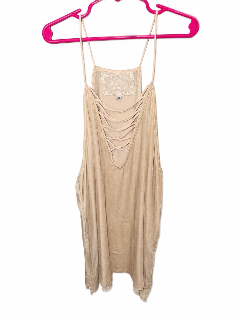 Johnny was love collection aurora velvet cami tank size medium